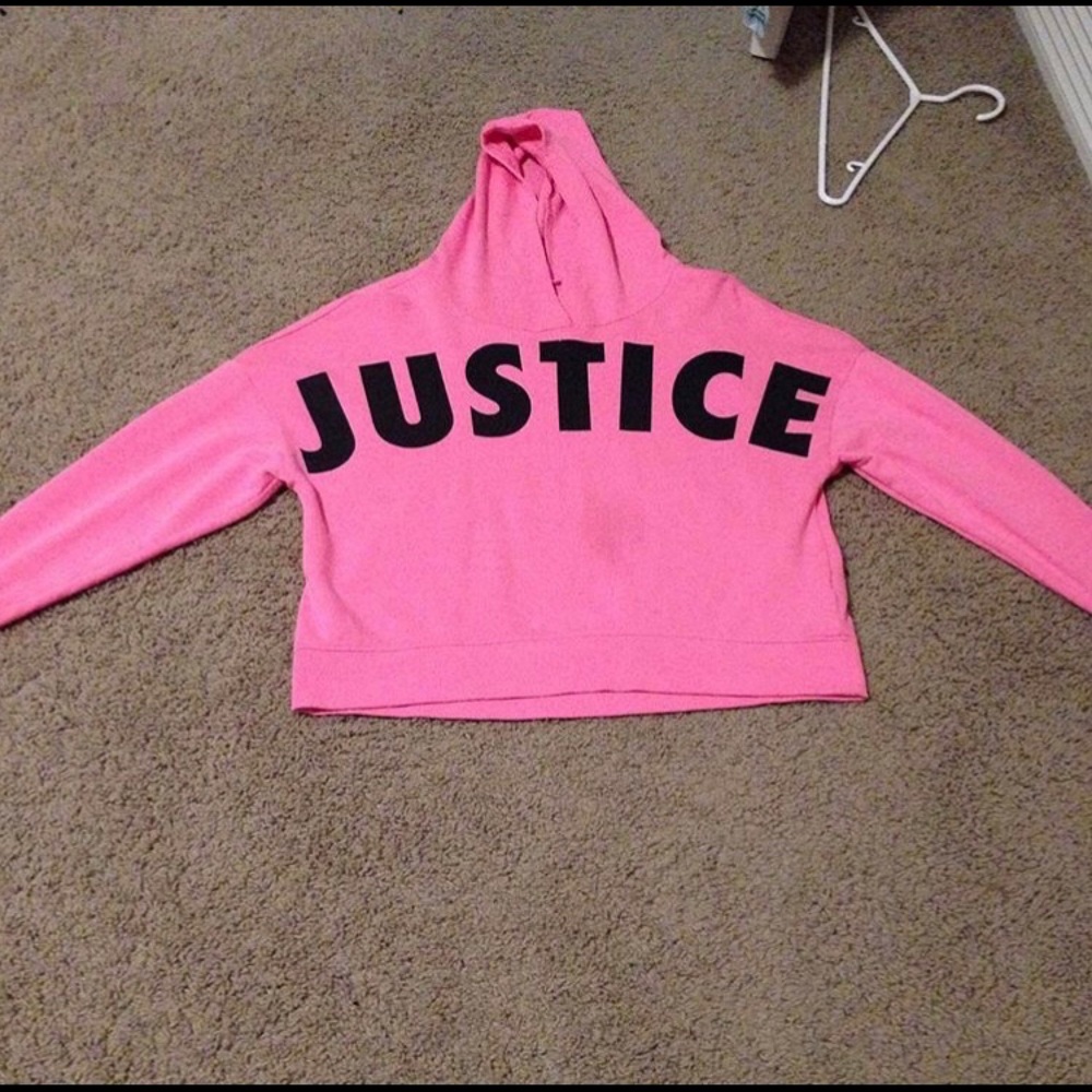 Justice cropped hoodie